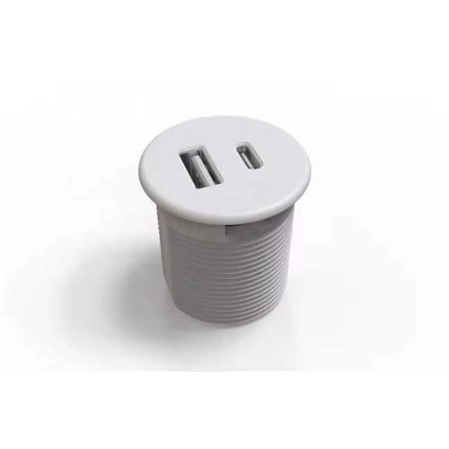 Image of Audiovan Charging Top for Your Home and Office Furniture (White USB Grommet)
