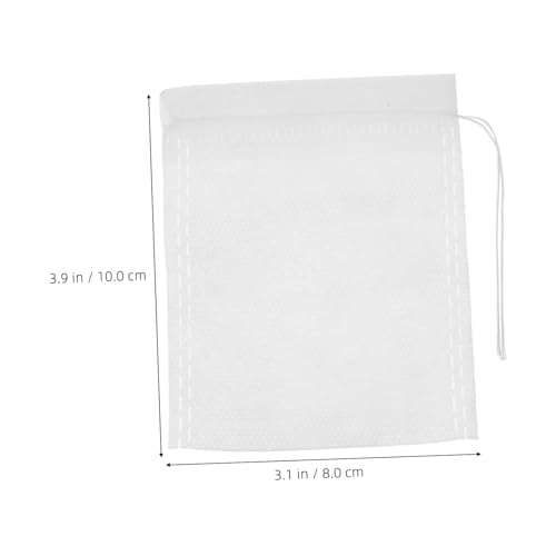 100 bolsas de tela sin tejer con cordón reutilizables para cocina miniatura 2