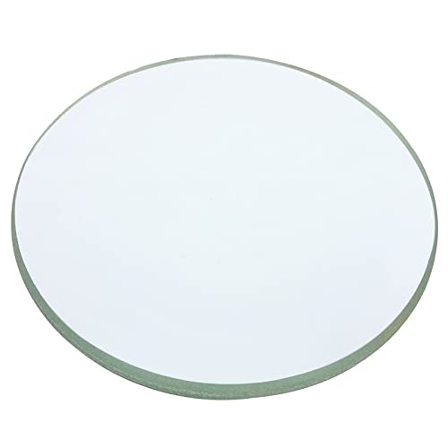 PATIKIL 100mm Fokus Länge Doppel Konvex Objektiv 50mm Durchmesser 9mm Höhe Glas Optisch Polierte Runde Kanten Objektiv für Physikalische Experimente Klar