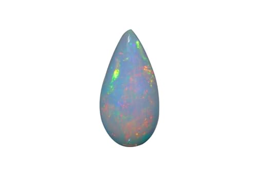 Opale éthiopienne blanche forme poire naturelle le cadeau idéal pour un anniversaire