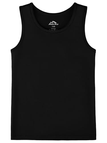 Girls Tank Tops Cotton Sleeveless Undershirt Tank Tops Basic Shirts for Girls Kids Dancewear