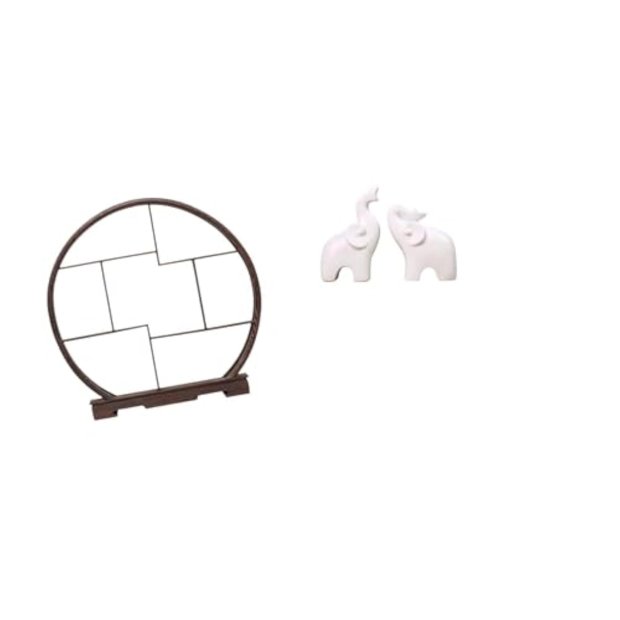 Antique Elephant Display Stand Organizer