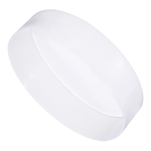 Image of uxcell 2pcs Rubber End Caps 300mm (11 13 /16 Inch) ID x 80mm(3 1 /8 Inch) H Vinyl Round Tube Bolt Cap Cover Screw Thread Protectors Clear