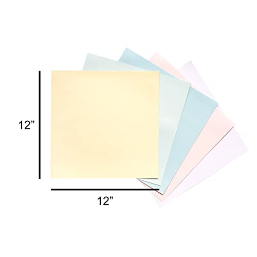 Pastel Paper Shimmer Cardstock, 30 Sheets - 12X12 Pearlescent Double Sided Scrapbook Paper - Cardstock Variety Pack For Crafts #TOP5