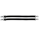 AJ Tack Elastic Replacement Blanket Leg Strap Pair Black / 1 Pair