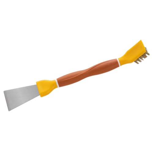 Ipetboom Stainless Steel Cleaning Shovel Double-Ended Brush for Kitchen Bench Range Hood Dishwasher