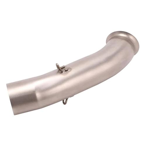 Motorräder Auspuff Schalldämpfer Für 390 250 125 Für DUKE Für RC390 Für RC 390 2017 2018 Motorrad Auspuff Mittelrohr Slip Auf(Chrome)