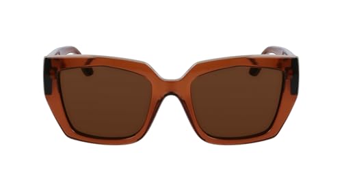 KARL LAGERFELD Women's Sunglasses KL6143S - Light Brown with Solid Brown Lens