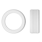 Evenoonest Elegante anello di protezione in silicone per Oura Gen 4/3, custodia protettiva flessibile antigraffio, per accessori indossabili slim fit (M 10/11/12/13/14/15 bianco)