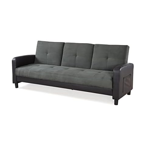 Sofá Cama DAILLY de Microfibra y Piel sintética con Mesita Central Abatible Cover