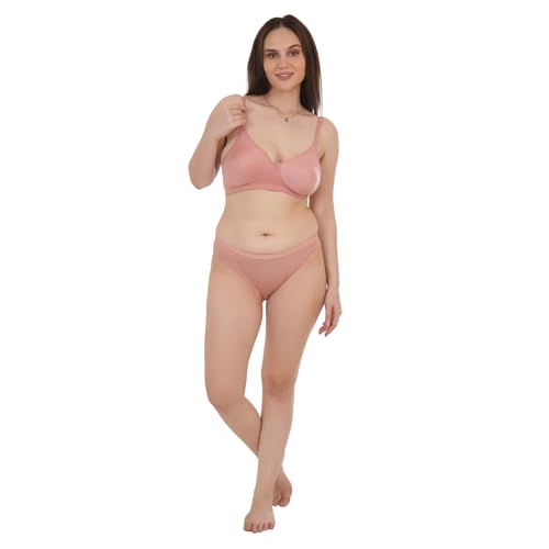 Image of Unitrust Premium Lingerie Set with Full Coverage Non-Padded Bra and Hipster Panty Set