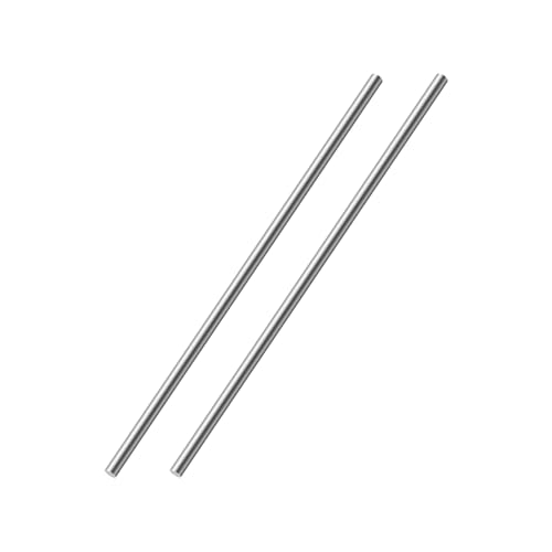 OFFCUP 6mm*150mm Aste Rotonde in Acciaio Inox, 2pz 304 Acciaio Inox Solido Rotondo Asta, Tondino Barre in Metallo Solido, per Fai da Te Soggetti