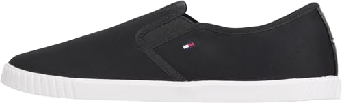 Tommy Hilfiger Damen Slipper Sneaker Canvas Slip-On ohne...
