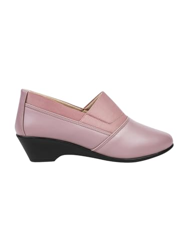 Image of TRYME Collection Bellies Comfortable Stylish Solid Wedge Heel Slip-On Formal Shoes for Womens & Girls