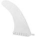 Vbest life 9inch Surfboard Fin Portable Nylon Fibre Longboard Fin Surfing Accessory Replacement White(9inch-White)