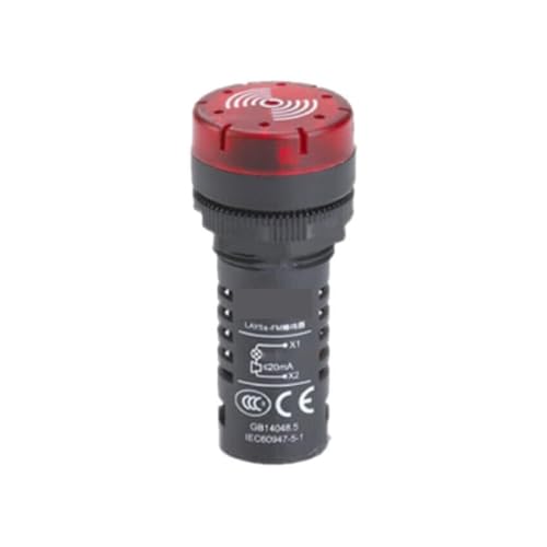 Buzzer LAY5s-FM intermittent rouge AC 220V pour sécuriser votre atelier
