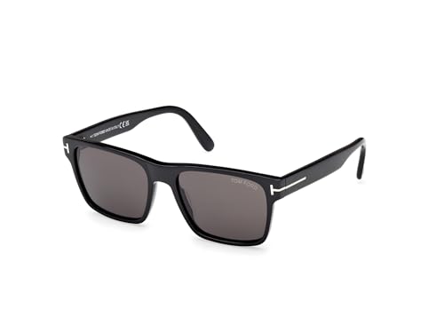 Tom Ford Calder Smoke Square Men's Sunglasses FT1205 01A 55