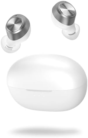 （04:00時点） ワイヤレスイヤホン bluetooth【2025年アップグレード版】ブルートゥース5.3 自動ペアリング 接続瞬時 HiFi重低音音質 超軽量 快適な装着感 最大60時間再生 Type-C急速充電 マイク付き ENC通話 ノイズキャンセリング 完全ワイヤレス タッチ式音量調整 カナル型 両耳 片耳IPX7防水(ホワイト)
