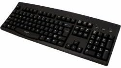 Accuratus Japanese Language USB Full Size Keyboard - Black