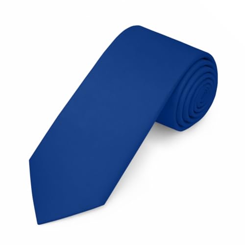 Image of Jacob Alexander Men's Slim Width 2.75 inch Solid Color Tie