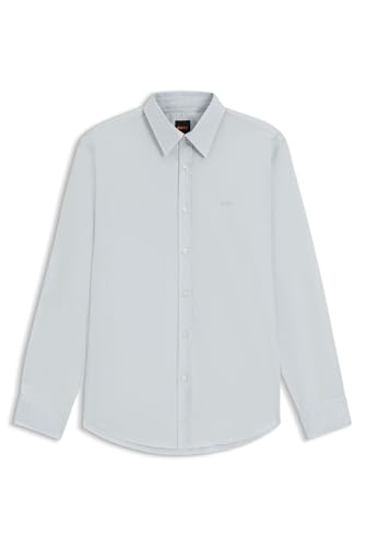 BOSS Hommes Relegant 6 Chemise Regular en Popeline de Coton avec Logo brodé