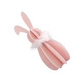 JSGHGDF イースター バニー デコレーション 春 ウサギ 置物 装飾 オーナメント DIY 3D 木製 ホームデコレーション デコレーション