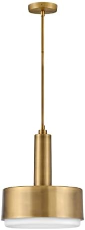 Hinkley Cedric Medium Pendant, Lacquered Brass