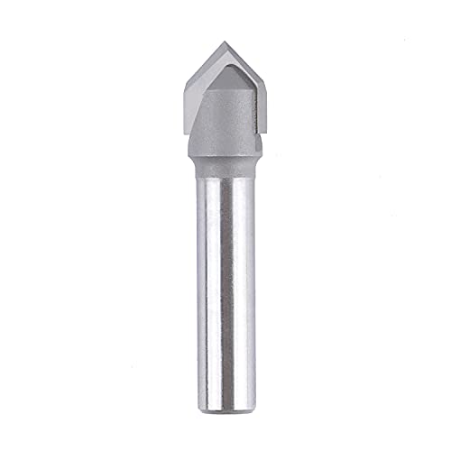 Fraise à Chanfreiner/rainurer V 90° - Tige 4 Mm - Revêtement TiAlN - Pour CNC, Gravure Sur Bois - 3 Flûtes