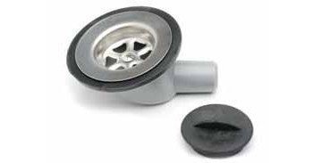 Caravan Stuff 4 U SINK ANGLE STAINLESS WASTE & PLUG- 1 1/4" > 3/4