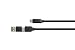 Produktbild PYTHON USB 2.0 Lade- und Datenkabel - USB-A und USB-C Stecker an USB-C Stecker - Schnellladen mit 60W, QC 3.0, PD/AFC/FCP - Textilmantel - schwarz - 1m