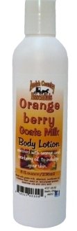 All Natural, Handmade, Orangeberry Goats Milk Lotion by Amish Country Essentials. 16oz