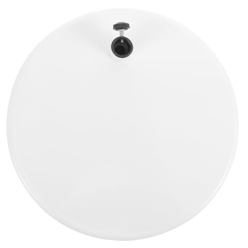 TOMETURE Base de Lámpara de Escritorio de Hierro Blanco de 190 Mm Base Ponderada para Lámpara de Brazo Oscilante Soporte y Flexo de Mesa Accesorio Compatible para Uso en Oficina