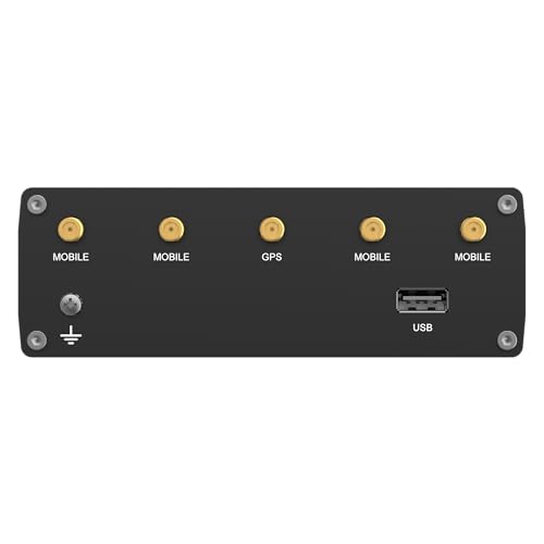 Image of Teltonika RUTM59 5G Industrial Router - Global 5G Sub-6 SA /NSA, Dual SIM Failover, GNSS GPS, 5 x Gigabit Ethernet, USB, VPN & RMS Support (RUTM59000000)