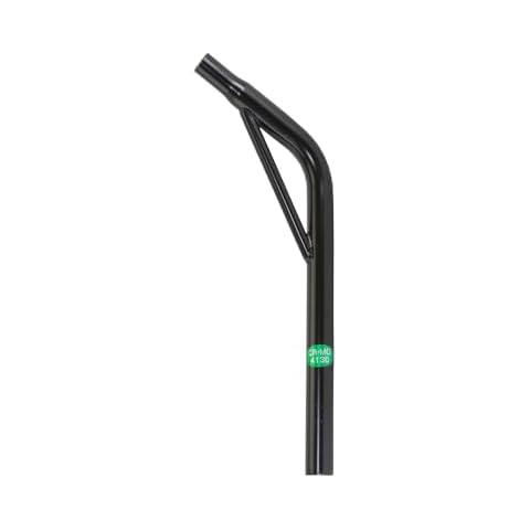 ALTALINE Bicycle Chromoly 27.2mm Black Lay-Back with Support Seatpost 400mm Long Cover