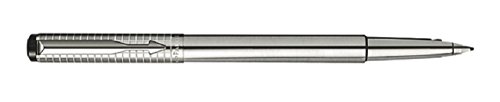 Parker Vector Premium Classic Stainless Steel Chiselled Black Rollerball Pen #TOP29