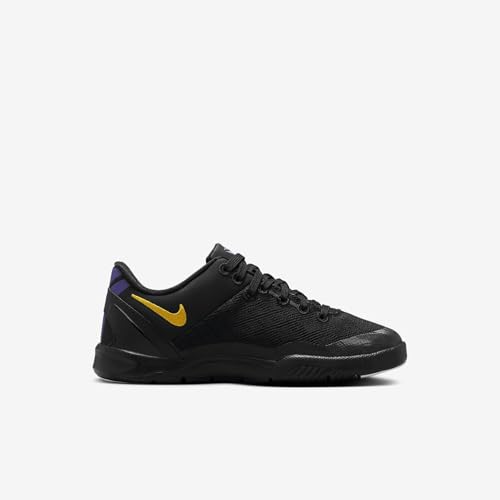 Kobe 8 Little Kids' Shoes (FN0267-002, Black/White/Court Purple/University Gold) Size 113