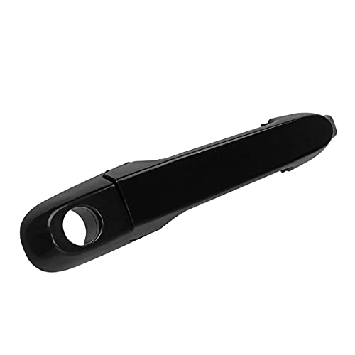 AUTEX Door Handle Exterior Front Right Passenger Side Black Compatible with Accent 2006 2007 2008 2009 2010 2011 80699