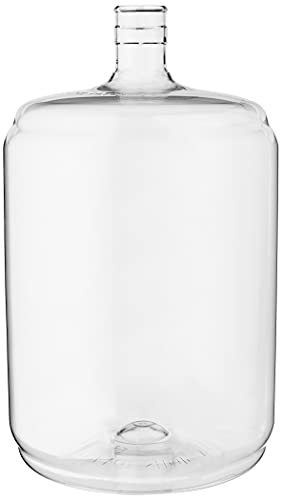 FastRack 6 Gallon Carboy (PET) | Clear Plastic Fermenter & Fermentation Jar | Food Grade BPA-Free Wine Carboy 6 Gallon for Beer Brewing, Wine Making