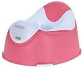 JEE Potty Training & Step Stools,Potties Potty Training Toilet Seat for Kids Toddlers Boys Girls Toilet Trainer with Handle and Backrest PP Material (Baby Pink-White)