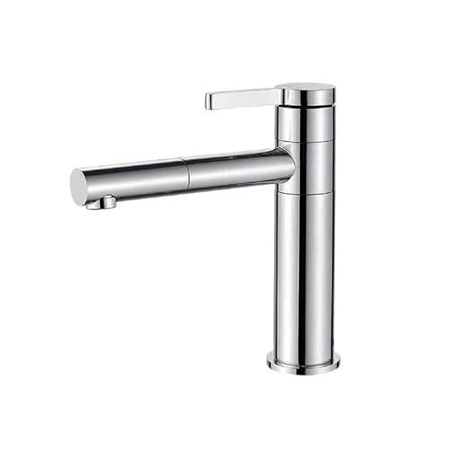 Mitigeur de lavabo grue chrome noir au design contemporain et finitions haute résistance