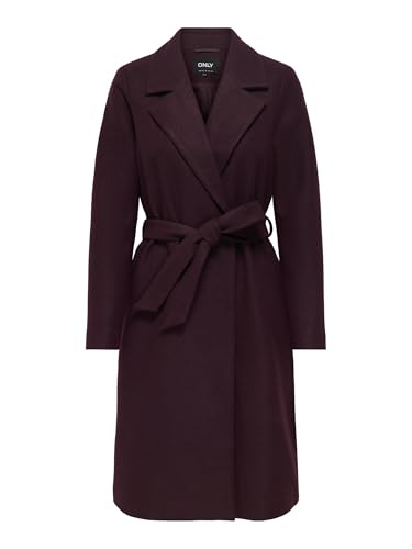 ONLY Onlalvilda Life Wrap Coat Otw Noos, Mauve Wine, XL Mujeres