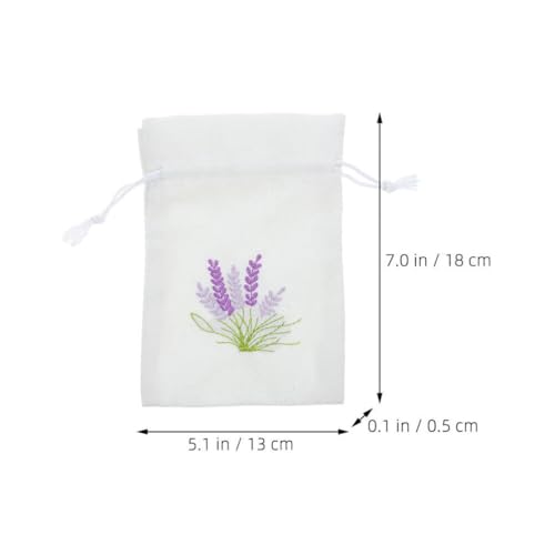 Bolsas de saco con diseño de lavanda 5 piezas reutilizables miniatura 7