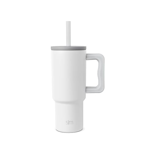 Image of Simple Modern Kids 24 oz Tumbler with Handle and Silicone Straw Lid | Spill Proof and Leak Resistant | Reusable Stainless Steel Bottle | Gift for Kids Boys Girls | Trek Collection | Cool Gray Mix