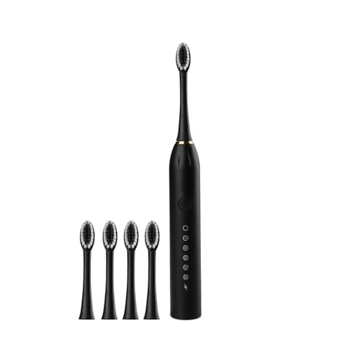 Image of Sonic Electric Toothbrushes USB Rechargeable Ultrasonic Tooth Brush with 4 Brush Heads 6 Cleaning Modes and Smart Timer IPX7 Waterproof Cleaning Toothbrushes for Adults and Kids