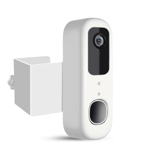 Anti-Theft Doorbell Mount Compatible with Arlo Video Doorbell 2K/HD (2nd Gen), No-Drill Mounting Bracket Secure Holder for Apartment Home Office with Enhanced Protection for Arlo Doorbell Camera