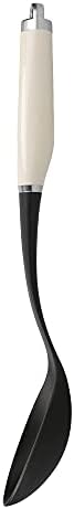 KitchenAid Basting Spoon, Stainless Steel, Durable and Easy to Clean, Almond Cream