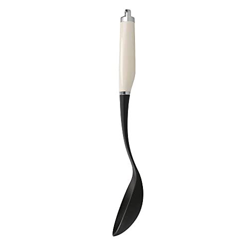 KitchenAid Basting Spoon, Stainless Steel, Durable and Easy to Clean, Almond Cream