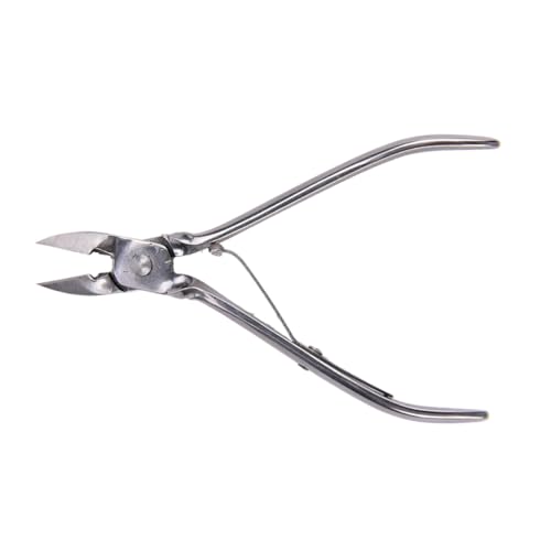 Outanaya Stainless Steel Cuticle Nipper and Hangnail Clipper Professional Manicure Tool for Nail Art for Home and Salon Use for Trimming Cuticles and Toenails Durable