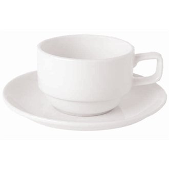 Royal Porcelain CG029 Classic Stacking Tea Cup, 7 oz./200 mL, White