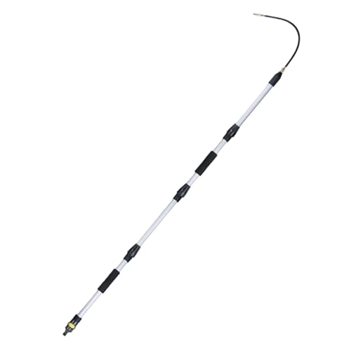 Herramienta para limpiar canalones, varilla de limpieza telescópica ajustable de 18 cm, herramienta para la limpieza de canalones con barra de extensión – Para hojas residuales, restos y ramas de